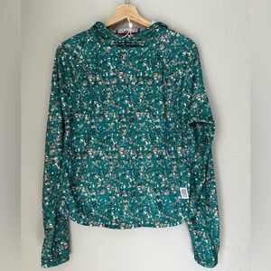 Long sleeve dry fit base layer with hood